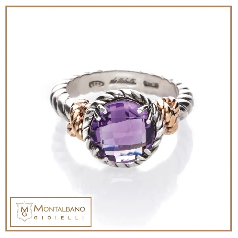 Anello Nodi intreccio pietra